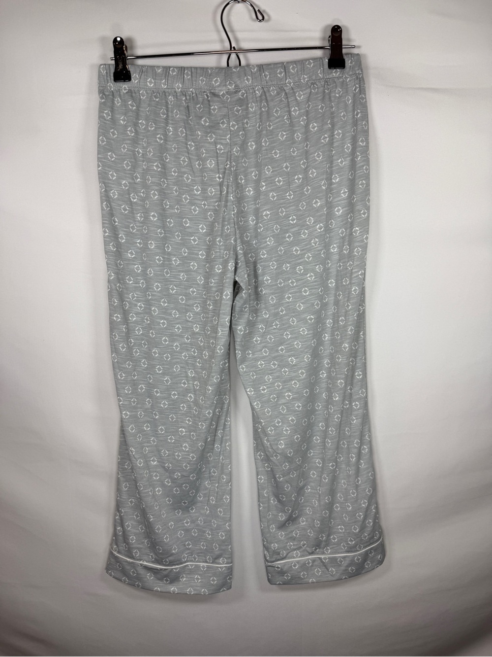 Tahari Women’s Pajama Pants Size S Small Gray Geometric Print Soft Sleepwear - Picture 4 of 10